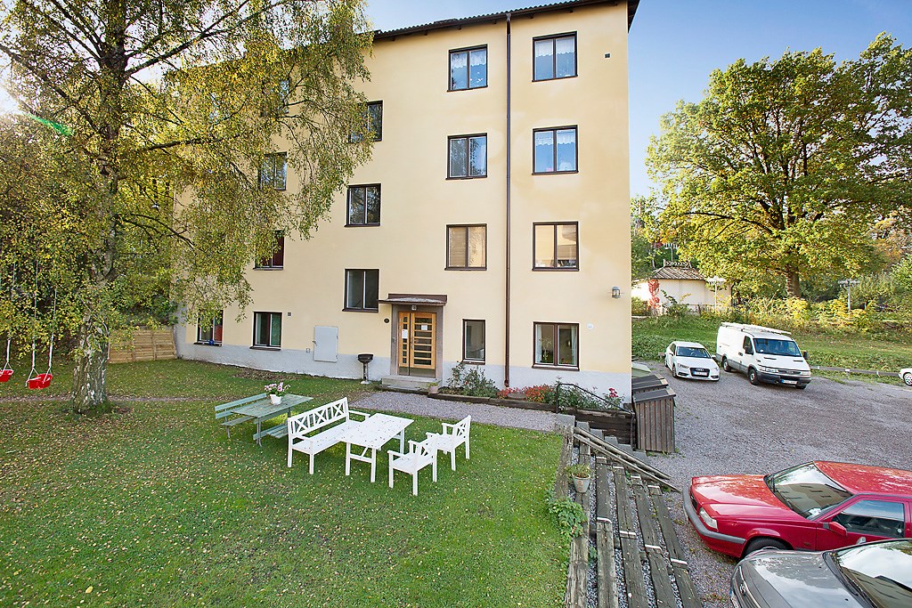 Härlig innergård