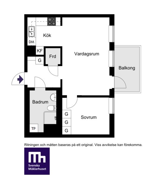 Korintvägen 11, 1 tr