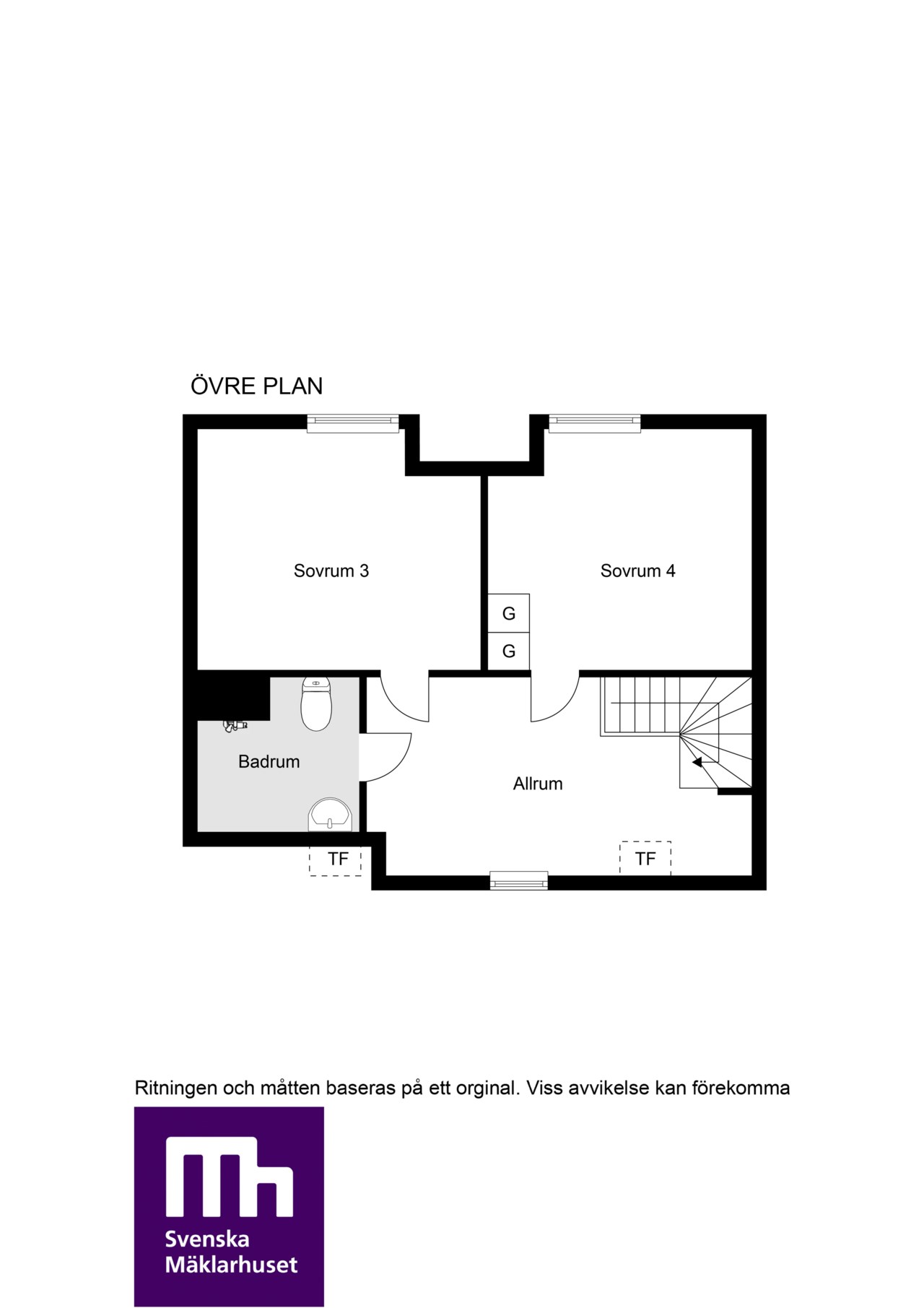 Planlösning övre plan