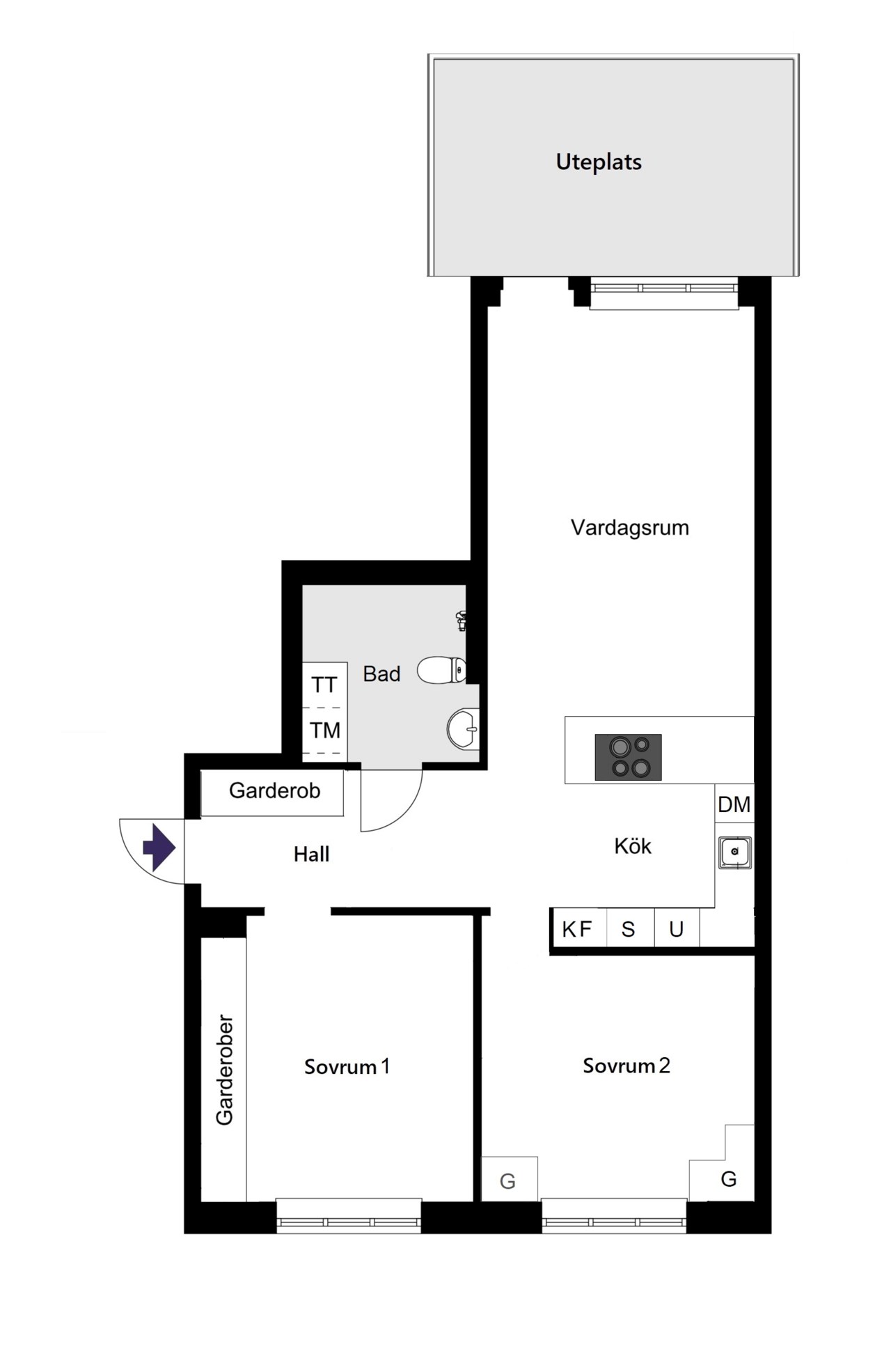 Midsommarvägen 35, 1 tr