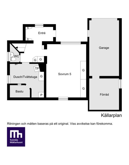 Planritning källarplan