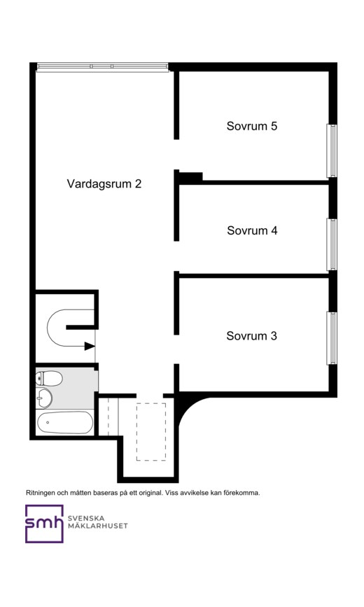 Planritning övre plan
