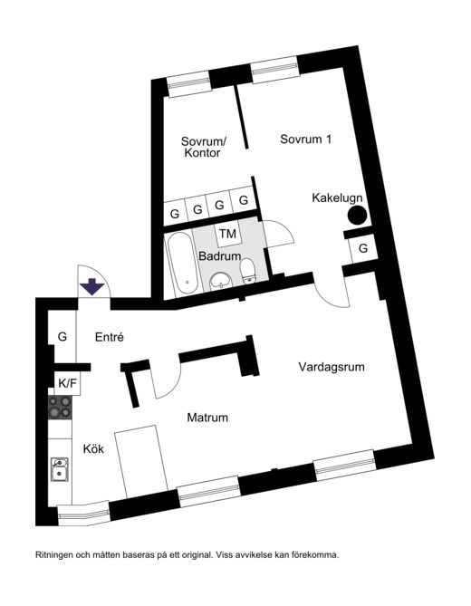 Vattenledningsvägen 63, vån 3