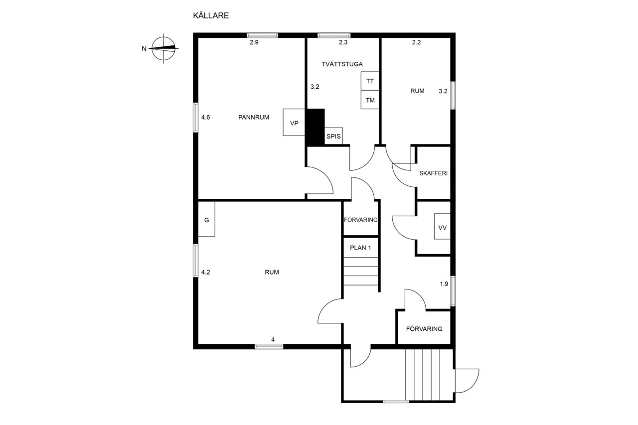 Planritning Kristinelundsvägen 210, Vänersborg