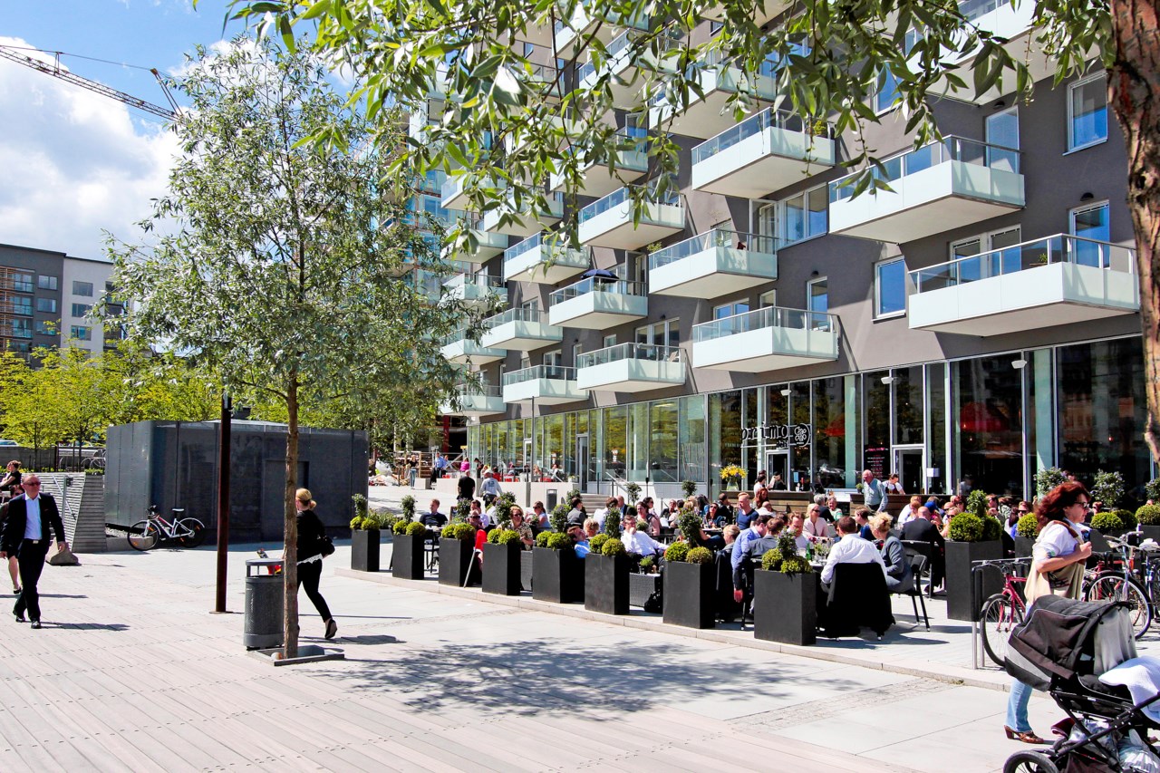 En av områdets många populära restauranger