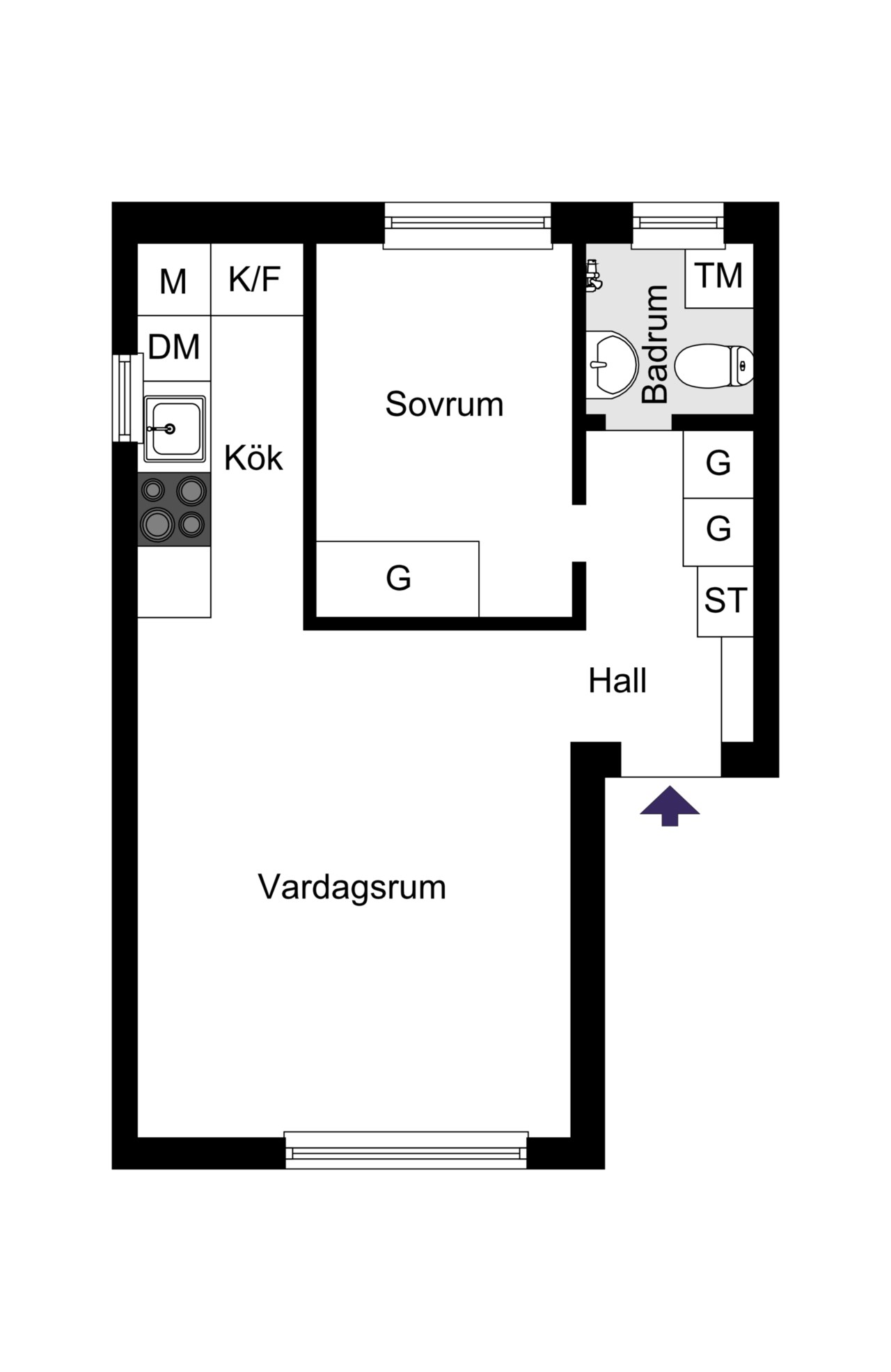 Norrbyvägen 16, 3 tr.