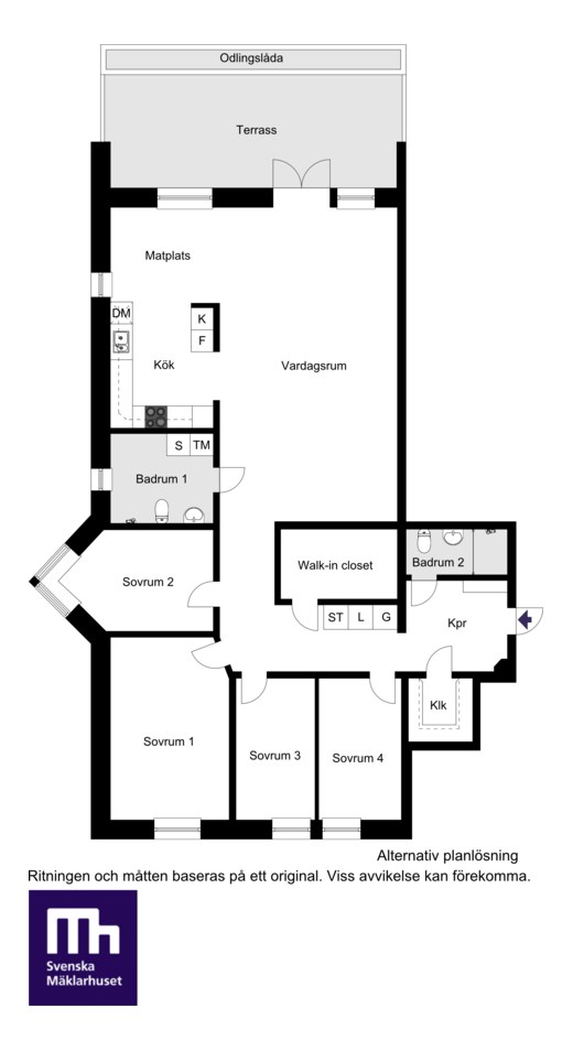 Alternativ planlösning