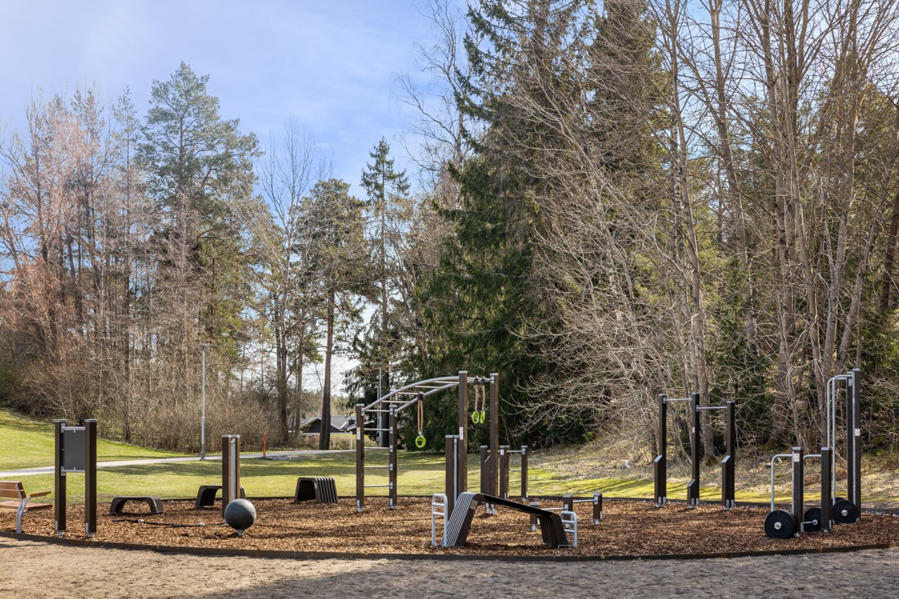 Nytt utegym i parken